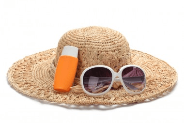 hat and glasses